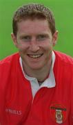 13 August 2001; Robbie Griffen during a St Patrick's Athletic, incorporating St Francis, Squad Portrait session at Richmond Park in Dublin. Photo by Ray McManus/Sportsfile