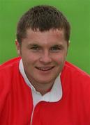 13 August 2001; Robbie McGuinness during a St Patrick's Athletic, incorporating St Francis, Squad Portrait session at Richmond Park in Dublin. Photo by Ray McManus/Sportsfile