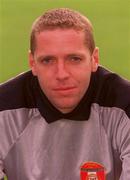 13 August 2001; Seamus Kelly during a St Patrick's Athletic, incorporating St Francis, Squad Portrait session at Richmond Park in Dublin. Photo by Ray McManus/Sportsfile