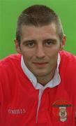 13 August 2001; Trevor Croly during a St Patrick's Athletic, incorporating St Francis, Squad Portrait session at Richmond Park in Dublin. Photo by Ray McManus/Sportsfile