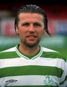 20 August 2001; Greg Costello during a Shamrock Rovers squad portraits session at Tolka Park in Dublin. Photo by David Maher/Sportsfile