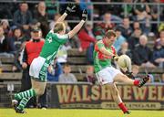 3 October 2010; Conor Cosgrove, Garrycastle, in action against Mark Irwin, Mullingar Shamrocks. Westmeath County Senior Football Championship Final, Garrycastle v Mullingar Shamrocks, Cusack Park, Mullingar, Co. Westmeath. Photo by Sportsfile