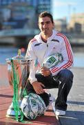 4 October 2010; Ulster's new out-half Ruan Pienaar in attendance at the launch of the 2010/11 Heineken Cup. Grand Canal Theatre, Dublin. Picture credit: Brendan Moran / SPORTSFILE