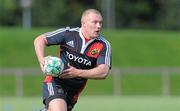 5 October 2010; Munster's Keith Earls in action during squad training ahead of their Heineken Cup, Pool 3, Round 1, match against London Irish on Saturday. Munster rugby squad training, University of Limerick, Limerick. Picture credit: Diarmuid Greene / SPORTSFILE