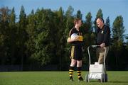 5 October 2010; In attendance at the launch of the AIB GAA Club Championship 2010/11, is Colm Cooper of Dr. Crokes, Killarney, Co. Kerry, with his club hero Der Brosnan, club groundsman at Dr. Crokes. At the launch, AIB announced a new initiative to search for club heroes. Nominate your club hero at www.clubisfamily.ie . St Vincent's, Dublin. Picture credit: Brendan Moran / SPORTSFILE