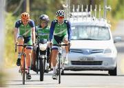 4 August 2016; Irish cyclists Dan Martin and Nicolas Roche during a training ride ahead of the start of the 2016 Rio Summer Olympic Games in Rio de Janeiro, Brazil. Photo by Stephen McCarthy/Sportsfile