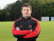 5 October 2010; Ulster's Bryan Young after a press conference ahead of their Heineken Cup, Pool 4, Round 1, match against Aironi Rugby on Friday. Ulster rugby squad training, Newforge Country Club, Belfast, Co. Antrim. Picture credit: Oliver McVeigh  / SPORTSFILE