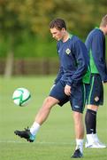 5 October 2010; Northern Ireland's Corry Evans in action during squad training ahead of their EURO 2012 Championship Group C Qualifier against Italy on Friday. Northern Ireland Squad Training, Windsor Park, Belfast. Picture credit: Oliver McVeigh / SPORTSFILE