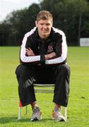 5 October 2010; Ulster's Johann Muller after a press conference ahead of their Heineken Cup, Pool 4, Round 1, match against Aironi Rugby on Friday. Ulster rugby squad training, Newforge Country Club, Belfast, Co. Antrim. Picture credit: Oliver McVeigh  / SPORTSFILE