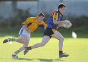 6 October 2010; Mary McEleney, DCU, in action against Ollie Doherty, St. Pat's. Ulster Bank Higher Education Centenary 7s Final, DCU v St. Pat's, Dublin City University, Glasnevin, Dublin. Picture credit: Brian Lawless / SPORTSFILE