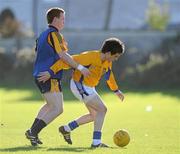 6 October 2010; Michael Brady, St. Pat's, in action against Eamon Doherty, DCU.  Ulster Bank Higher Education Centenary 7s Final, DCU v St. Pat's, Dublin City University, Glasnevin, Dublin. Picture credit: Brian Lawless / SPORTSFILE