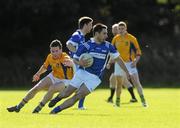 6 October 2010; Gavin Dungan, Coláiste Dhúlaigh, in action against Dermot Gailler, St.Pats. Ulster Bank Higher Education Centenary 7s, St.Pats v Coláiste Dhúlaigh, Dublin City University, Glasnevin, Dublin. Picture credit: Barry Cregg / SPORTSFILE