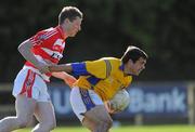 6 October 2010; Morgan Quinn, St. Pat's, in action against Brian Kelleher, Cork IT. Ulster Bank Higher Education Centenary 7s, Quarter Final, St. Pat's v Cork IT, Dublin City University, Glasnevin, Dublin. Picture credit: Brian Lawless / SPORTSFILE