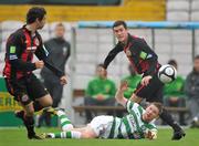 10 October 2010; Mark Wilson, Glasgow Celtic, in action against Aaron Greene, Bohemians. Bohemians v Glasgow Celtic, Dalymount Park, Dublin. Picture credit: David Maher / SPORTSFILE