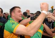 10 October 2010; Joe Kilmurray, Rhode, celebrates at the end of the game. Offaly County Senior Football Championship Final, Rhode v Clara, O'Connor Park, Tullamore, Co. Offaly. Photo by Sportsfile
