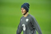 11 October 2010; Shane Long, Republic of Ireland, during squad training ahead of their EURO 2012 Championship Group B Qualifier against Slovakia on Tuesday. Republic of Ireland Squad Training, Stadion MSK Zilina, Zilina, Slovakia. Picture credit: David Maher / SPORTSFILE