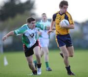 6 October 2010; Fionn O'Shea, DCU, in action against Shane Philbin, Athlone IT.  Ulster Bank Higher Education Centenary 7s, Semi-Final, DCU v Athlone IT, Dublin City University, Glasnevin, Dublin. Picture credit: Brian Lawless / SPORTSFILE