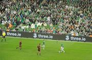 8 October 2010; A general view of pitch signage during the game. EURO 2012 Championship Qualifier, Group B, Republic of Ireland v Russia, Aviva Stadium, Lansdowne Road, Dublin. Picture credit: Brendan Moran / SPORTSFILE