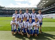 7 August 2016; The Waterford team, back row, left to right, Luke Carey, Seir Kieran’s NS, Birr, Offaly, Gavin Lee, Scoil Mhuire, Clarinbridge, Galway, Damian Murphy, Kilcoskan NS, The Ward, Dublin, Michael Young, St. Mary’s BNS, Lucan, Dublin, Aidan Marren, Castlerock NS, Aclare, Sligo, front row, left to right, Aidan Byrne, St. Cronan’s NS, Banagher, Offaly, Jack Leahy, St. Peters NS, Dungourney, Cork, Daniel Mackey, Ballygarvan NS, Ballygarvan, Cork, Shane Sarsfield, Scoil Íosagáin Buncrana, Donegal, Seán O’Donnell, St. Patrick’s, Carndonagh, Donegal, ahead of the INTO Cumann na mBunscol GAA Respect Exhibition Go Games at the Kilkenny v Waterford GAA Hurling All-Ireland Senior Championship Semi-Final at Croke Park in Dublin. Photo by Daire Brennan/Sportsfile
