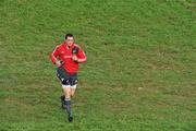 19 October 2010; Munster's Alan Quinlan arrives for squad training ahead of their Celtic League game against Benetton Treviso on Friday night. Munster Rugby squad training, University of Limerick, Limerick. Picture credit: Brendan Moran / SPORTSFILE