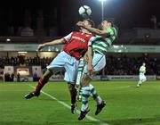19 October 2010; David McAllister, St Patrick's Athletic, in action against Enda Stevens, Shamrock Rovers. FAI Ford Cup Semi-Final Replay, St Patrick's Athletic v Shamrock Rovers, Richmond Park, Inchicore, Dublin. Picture credit: David Maher / SPORTSFILE