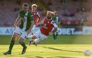 8 August 2016; Raffaele Cretaro, right, of Sligo Rovers is fouled by Kenny Browne of Cork City during the SSE Airtricity League Premier Division match between Cork City and Sligo Rovers at Turners Cross in Cork. Photo by Seb Daly/Sportsfile