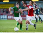 8 August 2016; Gearóid Morrissey, left, of Cork City in action against Achille Campion of Sligo Rovers during the SSE Airtricity League Premier Division match between Cork City and Sligo Rovers at Turners Cross in Cork. Photo by Seb Daly/Sportsfile