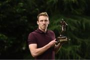 9 August 2016; David McMillan of Dundalk FC who was presented with the SSE Airtricity/SWAI Player of the Month Award for July 2016 at Merrion Square in Dublin. Photo by David Maher/Sportsfile