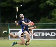 9 August 2016; Aidan Spellman of Europe in action against Conor Hassett of Australasia during the Etihad Airways GAA World Games 2016 - Day 1 at UCD in Dublin. Photo by Sam Barnes/Sportsfile