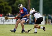 9 August 2016; Matt Schwertfeger of NACB Chicago in action against Patrick Reissener of Germany during the Etihad Airways GAA World Games 2016 - Day 1 at UCD in Dublin. Photo by Sam Barnes/Sportsfile