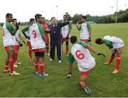 9 August 2016; The Oman team warm up ahead of their game against Beijing during the Etihad Airways GAA World Games 2016 - Day 1 at UCD in Dublin. Photo by Sam Barnes/Sportsfile