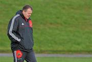 19 October 2010; Munster scrum coach Paul McCarthy during squad training ahead of their Celtic League game against Benetton Treviso on Friday night. Munster Rugby squad training, University of Limerick, Limerick. Picture credit: Brendan Moran / SPORTSFILE