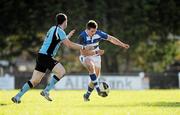 23 October 2010; Conor Gaston, Dungannon, in action against Kevin Corcocan, Galwegians. All-Ireland League Division 1B, Galwegians v Dungannon, Crowley Park, Glenina, Galway. Picture credit: Barry Cregg / SPORTSFILE