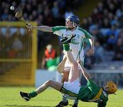 24 October 2010; Andy Kearns, O'Loughlin Gaels, in action against Jamie Power, Carrickshock. Kilkenny County Senior Hurling Championship Final, Carrickshock v O'Loughlin Gaels, Nowlan Park, Kilkenny. Picture credit: Brian Lawless / SPORTSFILE