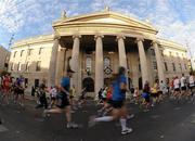 25 October 2010; Competitors pass the GPO during the Lifestyle Sports - adidas Dublin Marathon 2010, Merrion Square, Dublin. Picture credit: Barry Cregg / SPORTSFILE