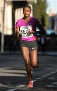 25 October 2010; Tiki Gelana, Ethiopia, in action during the women's race at the Lifestyle Sports - adidas Dublin Marathon 2010. Picture credit: Barry Cregg / SPORTSFILE