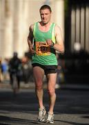 25 October 2010; Kevin Bolger, from Celbridge, Co. Kildare, in action during the Lifestyle Sports - adidas Dublin Marathon 2010, Merrion Square, Dublin. Picture credit: Barry Cregg / SPORTSFILE