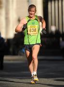 25 October 2010; John Brennan, from Dublin, in action during the Lifestyle Sports - adidas Dublin Marathon 2010, Merrion Square, Dublin. Picture credit: Barry Cregg / SPORTSFILE