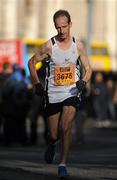 25 October 2010; David John Carrie, from Dunleer, Co. Louth, in action during the Lifestyle Sports - adidas Dublin Marathon 2010. Picture credit: Barry Cregg / SPORTSFILE