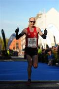 25 October 2010; Greg Roberts, City of Derry, on completion of the Lifestyle Sports - adidas Dublin Marathon 2010, in a time of 2:21:20. Dublin. Picture credit: Stephen McCarthy / SPORTSFILE