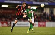 12 August 2016; Derek Prendergast of Bohemians in action against Sean Maguire of Cork City during the SSE Airtricity League Premier Division match between Cork City and Bohemians at Turners Cross in Cork. Photo by David Maher/Sportsfile