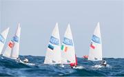 12 August 2016; Finn Lynch of Ireland in action during Race 7 of the Men's Laser on the Copacabana course during the 2016 Rio Summer Olympic Games in Rio de Janeiro, Brazil. Photo by David Branigan/Sportsfile