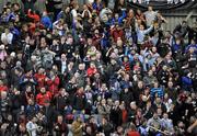 29 October 2010; Bohemians supporters react to hearing news of the score line between Shamrock Rovers and Bray. Airtricity League Premier Division, Bohemians v Dundalk, Dalymount Park, Dublin. Picture credit: Barry Cregg / SPORTSFILE