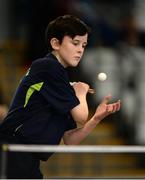 14 August 2016; Stephen Cafferky, Bunninadden, Co. Sligo, competing in the Table Tennis U16 & O13 Boys competition at Weekend 1 of the Community Games National Festival at Athlone I.T in Athlone, Co Westmeath. Photo by Seb Daly/Sportsfile