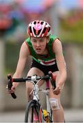 14 August 2016; Maeve Gallagher, Swinford, Co. Mayo, competing in the Duathlon Girls U15 & O13 at Weekend 1 of the Community Games National Festival at Athlone I.T in Athlone, Co Westmeath. Photo by Seb Daly/Sportsfile