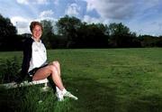 22 August 2001; Former London marathon winner and leading Irish athlete Catherina McKiernan pictured at the launch, by adidas Ireland, of a unique range of adidas Dublin Marathon branded performance apparel and souvenir kit that is currently available through the Dublin Marathon website and will be available at Champion Sports Grafton Street, Dublin, from 1st October 2001. Photo by Brendan Moran/Sportsfile