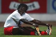 22 August 2001;  Eric Levine during a Longford Town training session at Stadion Lovech in Bulgaria ahead of the UEFA Cup First Qualifying Round Second Leg match against Liteks Lovetch. Photo by Damien Eagers/Sportsfile