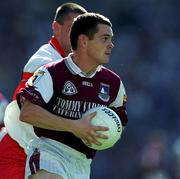 26 August 2001; Declan Meehan of Galway during the Bank of Ireland All-Ireland Senior Football Championship Semi-Final match between Galway and Derry at Croke Park in Dublin. Photo by Ray McManus/Sportsfile
