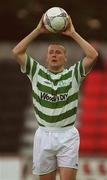 28 August 2001; Tommy Dunne of Shamrock Rovers during the Eircom League Premier Division match between Longford Town and Shamrock Rovers at Flancar Park in Longford. Photo by David Maher/Sportsfile