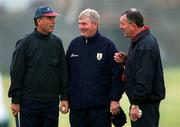 29 August 2001; Galway management, from left, selector John Connolly, manager Noel Lane and selector & trainer Mike McNamara during a Galway hurling press night at Pearse Stadium ahead of the Guinness All-Ireland Senior Hurling Championship Final. Photo by Matt Browne/Sportsfile